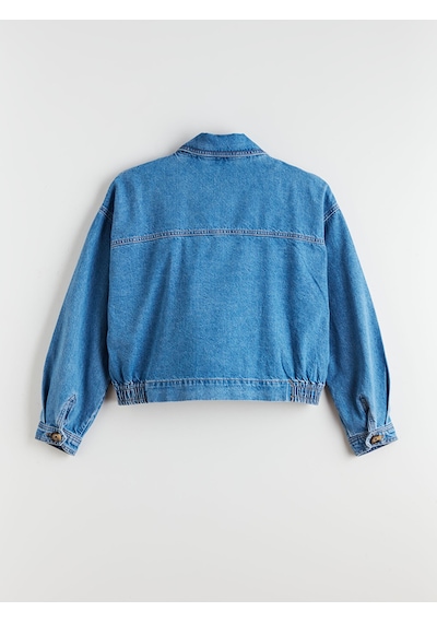Lcw Modest İndigo Oversize Kadın Jean Ceket Xl-2xl