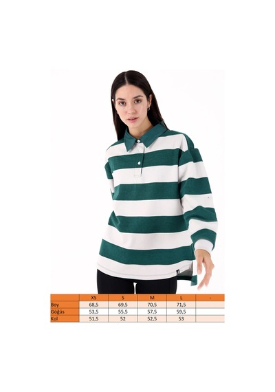 Scorp Luxe Kadın Casual Sweatshirt Yeşil Standart Çok Renkli