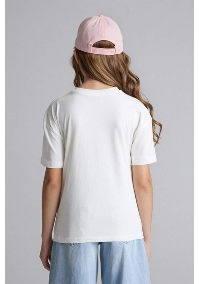 Defacto 26y801002477 Ekru Kız Çocuk T-shirt G1768a8/er85 Ekru