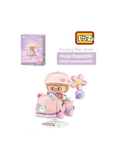 Lz-4301 Loz Pembe Ayı Sallanma Sürüşü 189 Parça Block Oyuncak