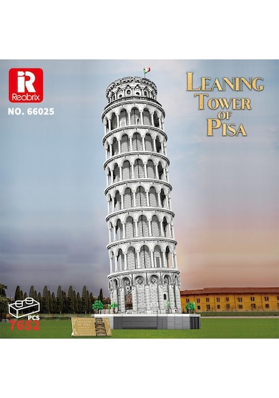 Reobrix 66025 Pisa Kulesi Yaratıcı Yapı Blok Seti Building Blocks Leaning Tower Of Pisa -7652 Parça