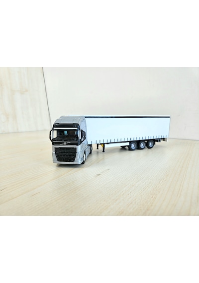 1/64 Ölçek Gri Volvo Fh4 Tır Maketi 25 Cm Boy