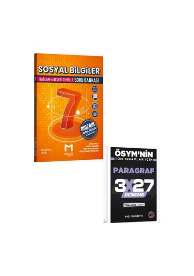Mozaik 2027 7. Sınıf Sosyal Bilgiler Soru Bankası+ Evp Akademi Paragraf