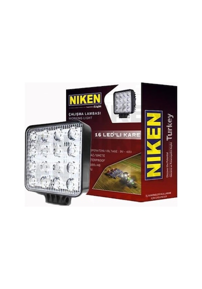 Niken Nıken 16 Ledli Kare Çalışma Lambası