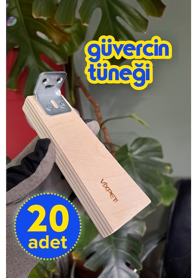 Vixpet Skynest Ahşap Güvercin Tüneği 14 cm 20 Adet Bekar Tüneği | Ahşap Tünek | Dinlenme Tüneği