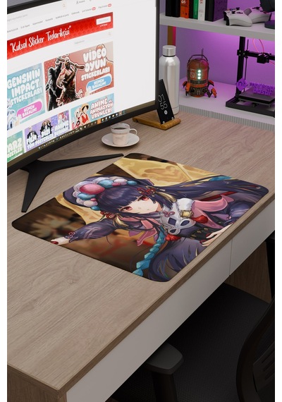 Yun Jin Genshin Impact Anime Oyuncu V4 - 48x40 Xl Gaming Mouse Pad Fare Altlığı