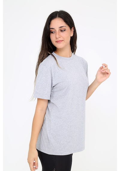 Rubadi Oversize Bol Ve Geniş Kesim Gri T-shirt. Basic Model Gri Rubadi Oversize Bol Ve Geniş Kesim Gri T-shirt. Basic Model Gri