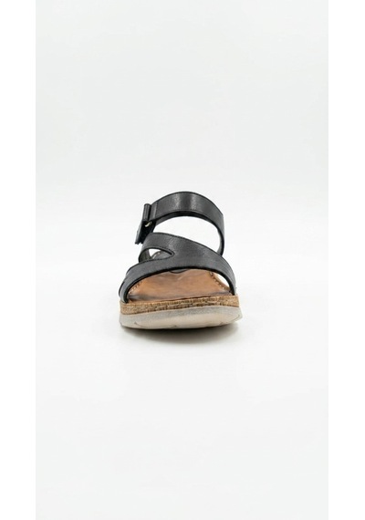 Siyah Kadın Hakiki Deri Günlük Sandalet 213.s-014-15450