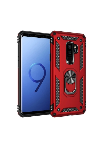 Galaxy S9 Plus Kilif Zore Vega Yüzüklü Standli Zirh Kilif 556703163