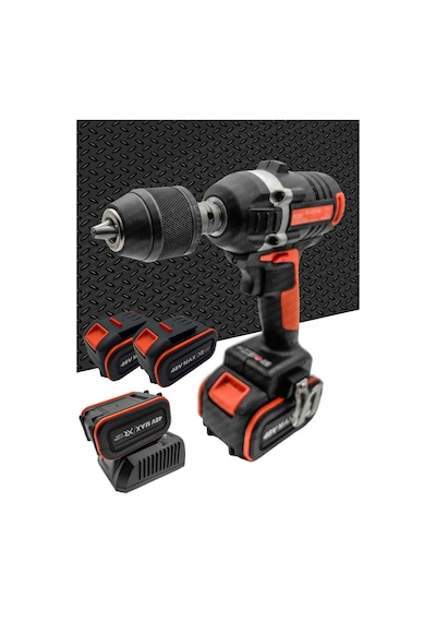 Moonshop Darbeli Kömürsüz Motor Çift Akülü Şarjlı Somun Bijon Sıkma Makinesi