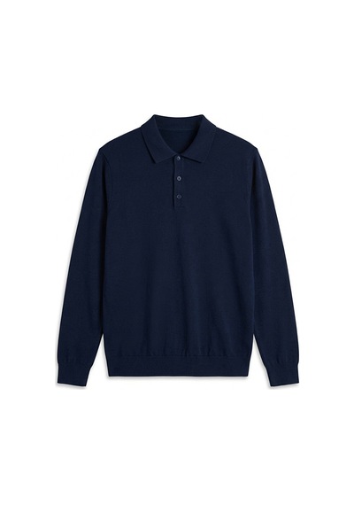 Lcwaıkıkı Classic Lacivert Polo Yaka Erkek Triko Kazak