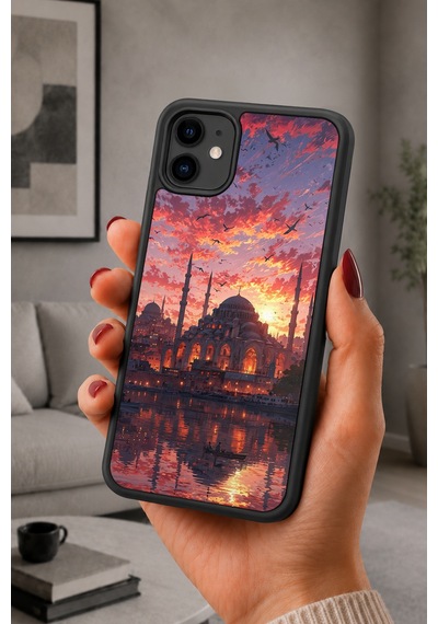 İphone 11 Uyumlu Kubbe Desenli Kamera Korumalı Darbelere Dayanıklı Kılıf 1256-kubbe-iphone11