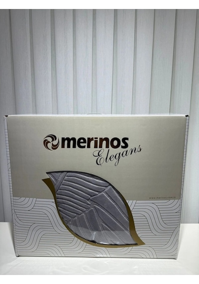 Merinos Elegans Çift Kişilik Battaniye - Gri Gri
