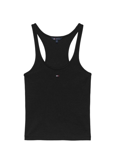 Tommy Hilfiger Kadın Marka Logolu Günlük Kullanıma Uygun Siyah T-shirt Dw0dw22264 Bds-15738