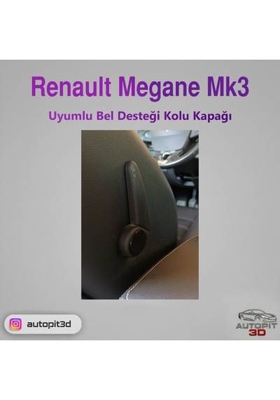 Renault Megane 3 Uyumlu Bel Desteği Kolu Kapağı