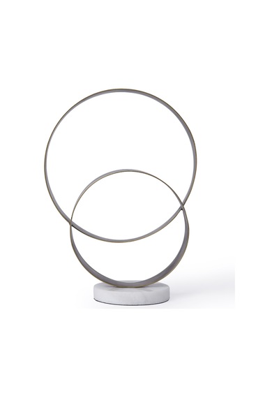 Yargıcı Mermer Standlı Metal Obje 20x10x28 Cm 26knha1084n St