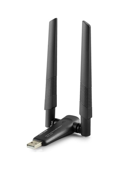 Usb Wıfı Adaptor 2.4ghz&amp 5ghz Aıc8800d Ax1800 Wifi6 Siyah Uax04
