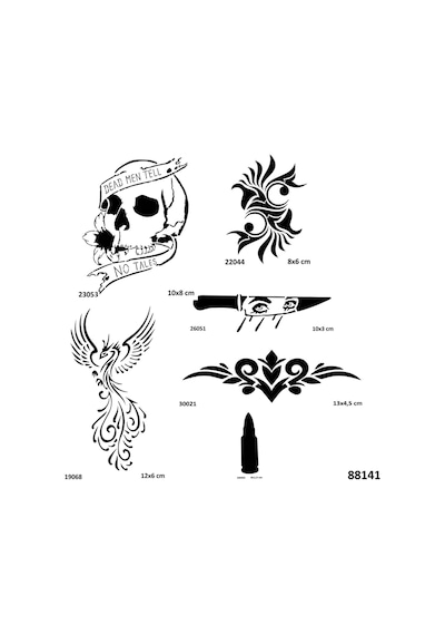 Anka Kurukafa Spray Tattoo İle Geçici Dövme Yapma Seti