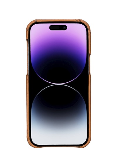 Bouletta Apple İphone 14 Pro Max Uyumlu Deri Arka Kapak F360 Rst2
