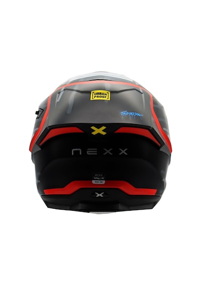 Nexx Y.100R Urbangram Kapalı Motosiklet Kaskı Mat Siyah - Kırmızı