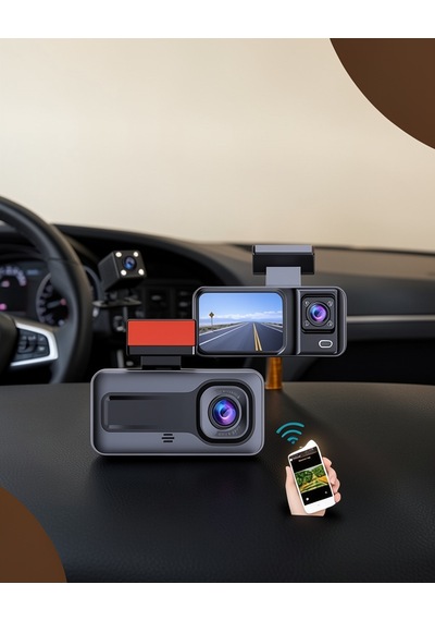 3 Kameralı Dashcam Uczzzdvr1araçkamerası-4