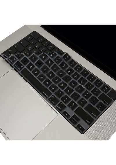 Macbook Us İngilizce Klavye Koruyucu Ansı Amerikan Enter M1-m5 A2681 A3113 A3240 A3449 A2941 A3241 A2442 A2779 A2992 A2485 A2991 Keyboard Cover Touch Id Siyah