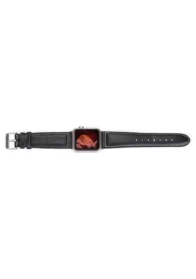 Apple Watch Uyumlu Deri Kordon 42-44-45mm Nm1-as1 Siyah