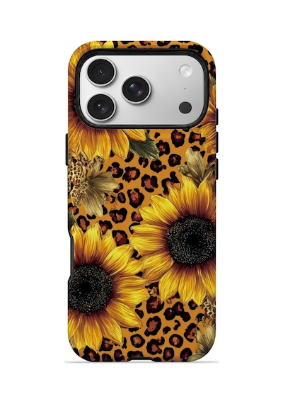 Velvoria Valestra Ay Çiçekli Leopar Apple iPhone Uyumlu 17 Pro Darbe Korumalı Kılıf Valestra Select - Ay Çiçekli Leopar