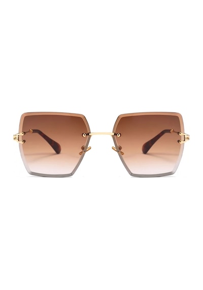 Bp4099 Kare Kristal Kesim Unisex Güneş Gözlüğü Desenli