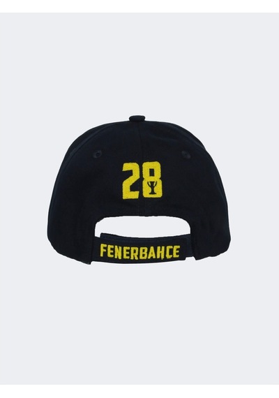 Fenerium Fenerbahçe Unısex 5 Yıldız Logo Şapka Lacivert