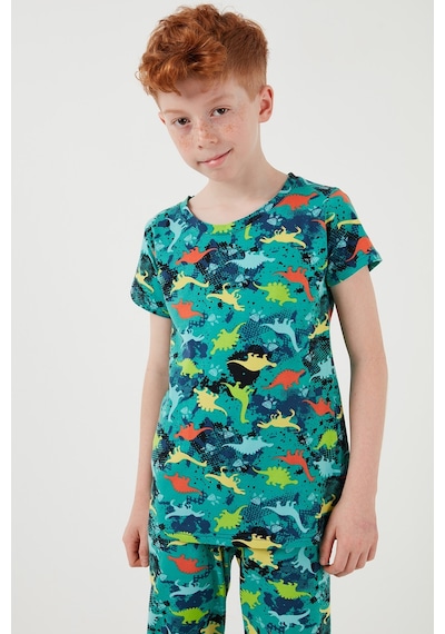 Lela Desenli % 100 Pamuk Bisiklet Yaka Erkek Çocuk Pijama Takımı 6651003 Yeşil Lela Desenli % 100 Pamuk Bisiklet Yaka Erkek Çocuk Pijama Takımı 6651003 Yeşil