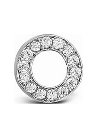 Argentum Concept - O Harfi Çivili Gümüş Tek Küpe - K078201
