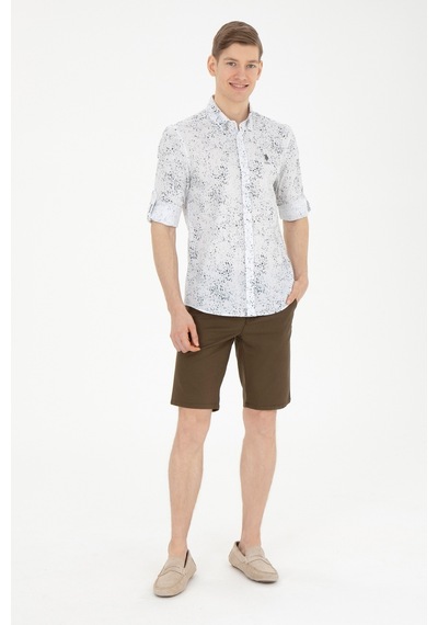 U.s. Polo Assn. Erkek Siyah Gömlek Desenli 50283711-vr046 Siyah U.s. Polo Assn. Erkek Siyah Gömlek Desenli 50283711-vr046 Siyah