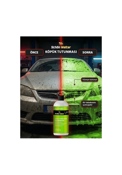 Araç Oto Aktif Köpük Neon Oto Şampuan 500ml Butterfly