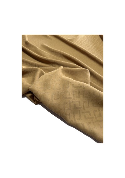 Jakarlı Tencel Viskon En 150 Cm Dökümlü Ve Yumuşak Camel