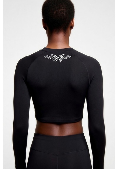 Premium Gotik Model 6 Siyah Uzun Kol Compression Kadın Crop T-shirt Spor Büstiyer Bluz Yoga Pilates Siyah Premium Gotik Model 6 Siyah Uzun Kol Compression Kadın Crop T-shirt Spor Büstiyer Bluz Yoga Pilates Siyah