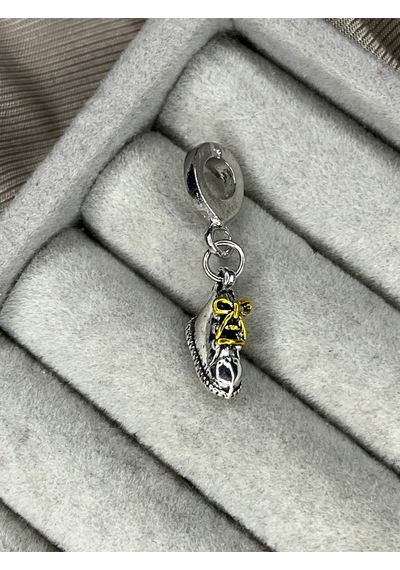 Bebek Ayakkabısı Sallantılı Charm Gümüş