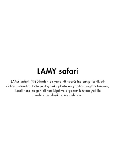 Lamy Safarı 2023 Ozel Uretım Rengı Lıghtrose Dolma Kalem F Uc 165-Koyu Yeşil