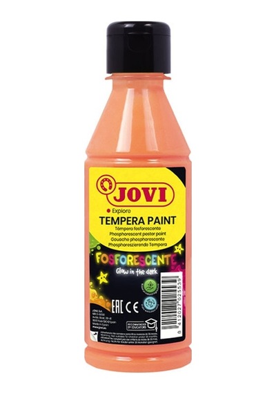 Jovı 519 Guaj Boya Karanlıkta Parlayan Fosforlu 250ml Turuncu Çok Renkli