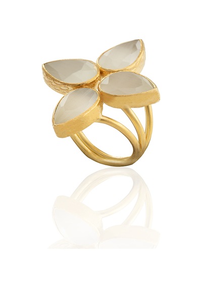 Kadir Jewellery 22 Ayar Altın Kaplama Zirkon Taşlı Kadın Otantik Yüzük Beyaz 91477343