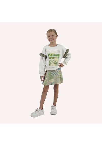 Kız Çocuk Baskılı Beyaz Sweatshirt 7274476 Kız Çocuk Baskılı Beyaz Sweatshirt 7274476