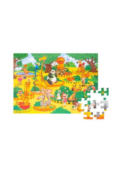 80 Parça Yer Puzzle – Hayvanat Bahçesi