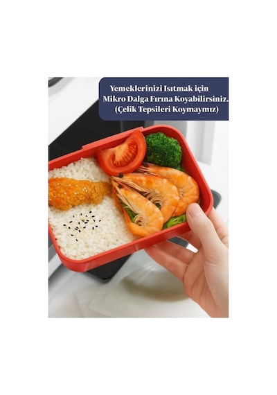 Vagonlife Bl50002-2 Pembe 1400 Ml 3 Bölmeli Paslanmaz Çelik Lunch Box Beslenme Kabı Çok Renkli