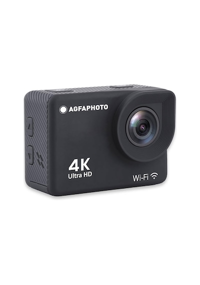 Agfaphoto Realimove Ac9000-30 Su Geçirmez Dijital Eylem Kamera Gerçek 4k Eıs Anti-shake, 170 Â Açı, 2.0 İnç Lcd Ekran, 18 Zubehörteile, Wlan Siyah M