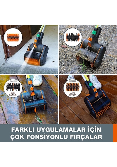 WORX WG441E.9 20Volt 165mm Profesyonel Çok Amaçlı Zemin Fırçası (Akü Dahil Değildir)