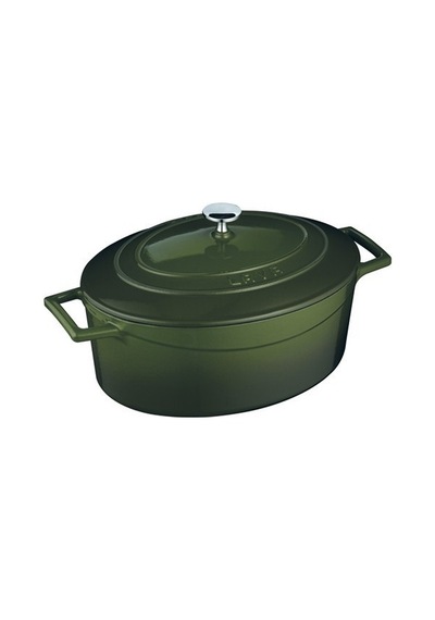 Lava Oval Tencere - Çap(Ø) 21*27 Cm. Yeşil