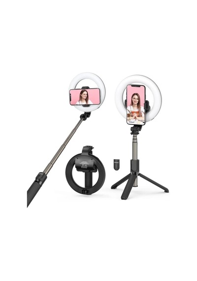 Ayrex 10 İnç Ring Light 2 Metre Tripod Bluetooth 5.2 Kumandalı Np-l14