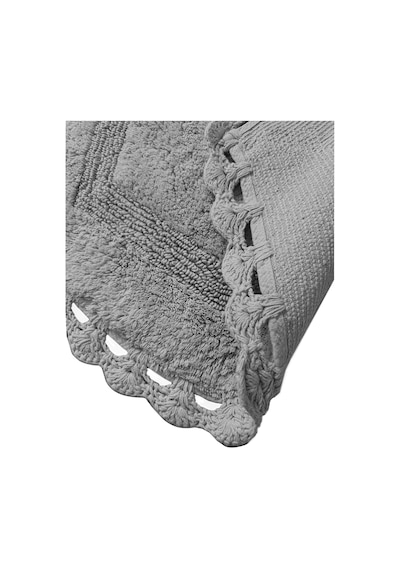 Exgena Gri 2li %100 Pamuklu Banyo Paspas Seti 60x90 Cm 40x60 Cm Gri