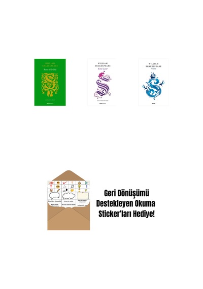 Kuru Gürültü Ciltli + Kral Lear + Bir Yazdönümü Gecesi Rüyası + Okuma Sticker'ları