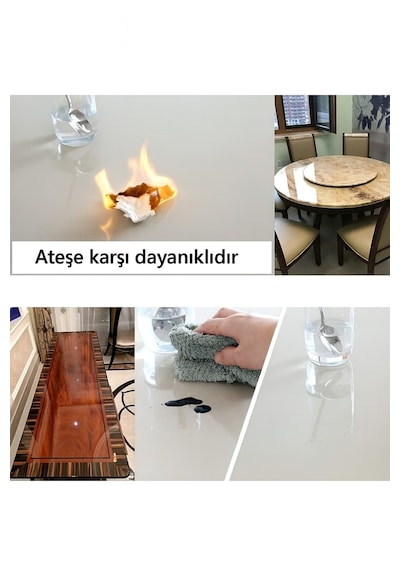 Şeffaf Eşya Koruyucu Film 3 Metre X 45 Cm Pvc Mobilya Yüzey Koruma -
